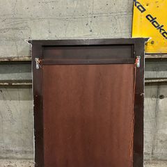 White mantel mirror