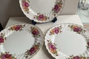 Reduced Vintage Myott  ironstone Rose Garden pattern dinner plate