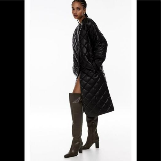 Zara Leather Over The Knee Boots