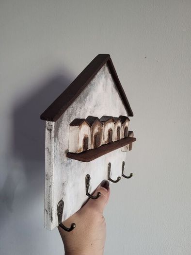 Handcrafted wooden key holder