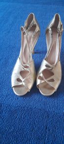 L.K. Bennett Gold High Heel Sandals