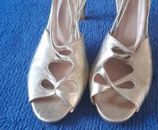L.K. Bennett Gold High Heel Sandals
