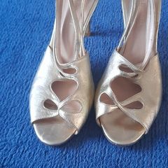 L.K. Bennett Gold High Heel Sandals