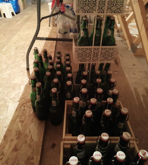 Beer Bottles. Home Brew