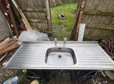 Stainless Steel Sink and Drainer Unit