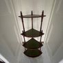 Antique Mahogany & Leather Whatnot Image 3