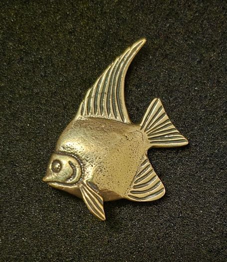 3 brass fish.