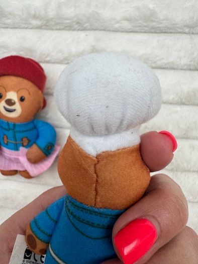 Set of 2 The Adventures of Paddington Bear Ballerina Dancer Chef McDonalds 2022 Plush Used Please see pictures