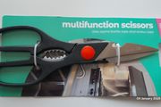 Keep It Handy Multifunction Scissors Kitchen Shears Heavy Duty Sharp Cutter Bottle Opener Black