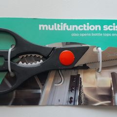 Keep It Handy Multifunction Scissors Kitchen Shears Heavy Duty Sharp Cutter Bottle Opener Black