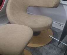 Peel Chair with footstool