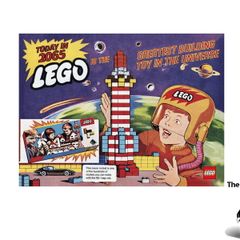 LEGO Retro Art Print 5007692 This Is A Promotional Lego Item You Can Not Buy In Shops New