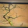 Original Oil Painting  - Peach Sunset Image 2
