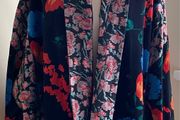 Zara Velvet Kimono Jacket Size Medium