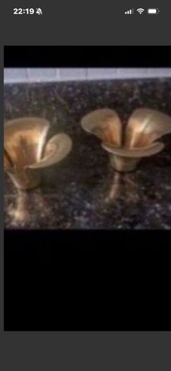 Brass Candleholder Set