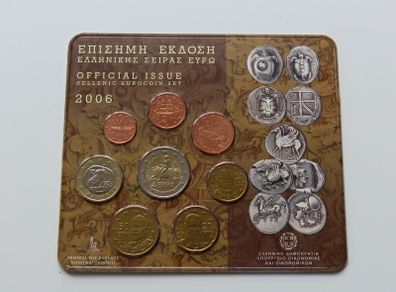 GREECE EURO official mint set 2006 Uncirculated coins