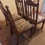 4 wooden dining chairs Image 4