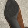 5th AVENUE Real Suede Tan / Brown Pointed Low Block Heels Size 38 (UK 5) Image 3
