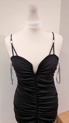 Bershka mini dress black