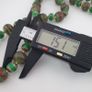 Antique Venetian Style Stripe & Chevron Glass Beads Necklace Image 5