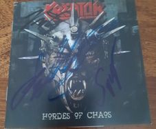 KREATOR: Hordes of Chaos (Autographed fully- -CD Cover only)