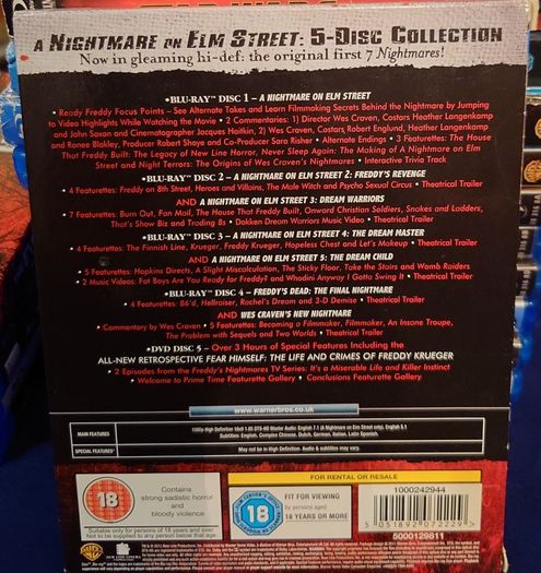 A Nightmare On Elm Street 1-7 Blu Ray