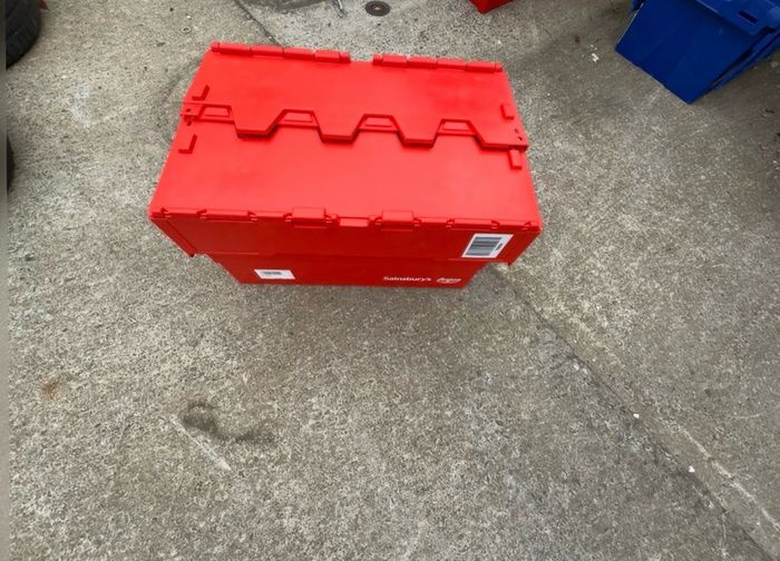 Red Storage Boxes
