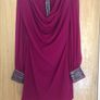 Raspberry Coloured dress Image 2