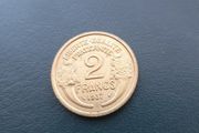 1937 2 francs coin