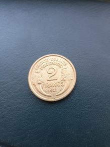 1937 2 francs coin