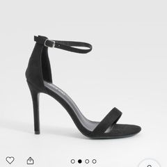 New missguided heeled black sandals