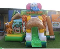 Brand New Safari Combi Bouncy Castle For Sale 5.5x5m Perfect for Rental Businesses or Large Gardens!