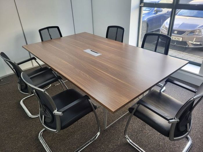 Superb 2.2m x 1.3m Boardroom Table And Chairs