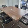 Superb 2.2m x 1.3m Boardroom Table And Chairs Image 2