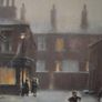 Marc Grimshaw - Original Pastel of - Children In A Rainy Street - Signed Image 7