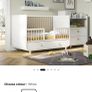 Ikea Myrlla Cot Bed White with Pocket Sprung Mattress (See pics adjustable suitable from newborn) Image 3