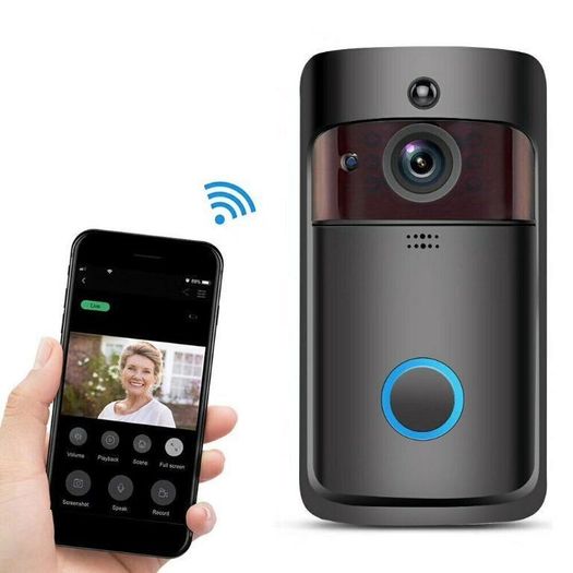 Doorbell Video Camera + Chime + 3 Batteries