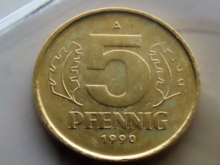 Gold plated East German coins DDR original vintage set