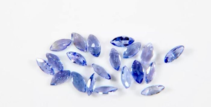 20x Tanzanite gemstones 5ct
