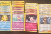 Pokemon Sun and Moon Series Hidden Fates Full Set Common Uncommon and Trainers 35 cards