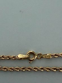 18k gold rope chain