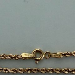 18k gold rope chain