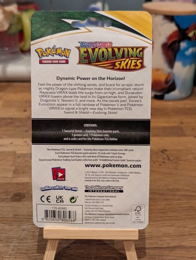Evolving skies sealed blister pack with Eevee promo card