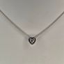 Authentic Pandora Sterling Silver Sparkling Elevated Heart Pendant Necklace with Box Image 2