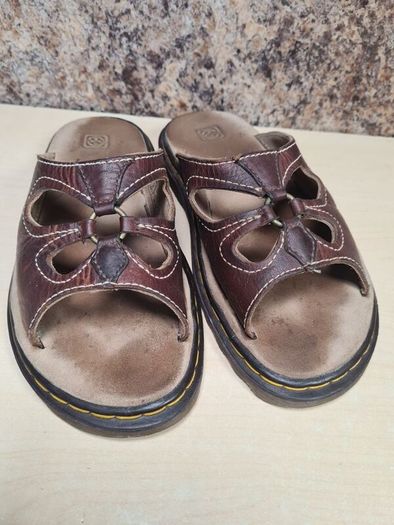 Womens Vintage Dr Martens 3a81 Butterfly  Sandals Peanut Sandals Brown Leather Size Uk 6 Eu 39