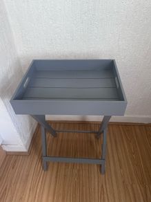 Grey Wooden Tray Table