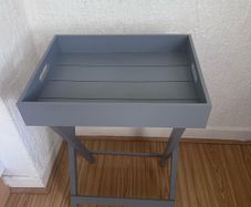 Grey Wooden Tray Table