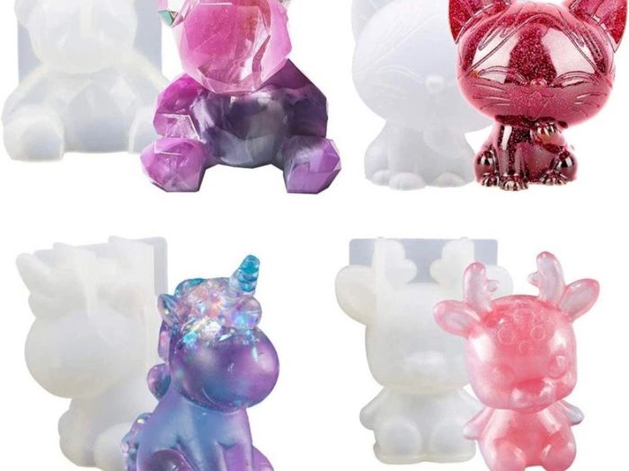 133 Pcs Resin Casting Molds and Tools Set, Jewelry Craft Moulds, Daohexi DIY Silicone Epoxy Resin Mold, for Resin Jewelry and Craft, Resin Craft Making Kit (FREE POSTAGE)