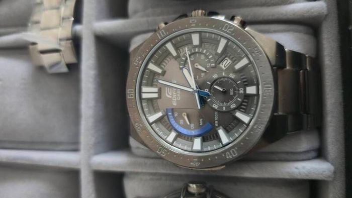 6-Watch Collection Bundle with 12-Slot Display Box (Boderry Titanium, Casio Edifice, CK, Newbridge)