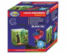 Aqua Nova Aquarium Set NANO-10 Black 10L LED Light And Filter